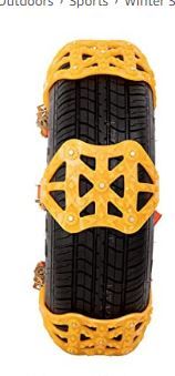 Photo 1 of Car Snow Chains Emergency Tire Chains for Pickup Trucks Anti Slip Snow Chains