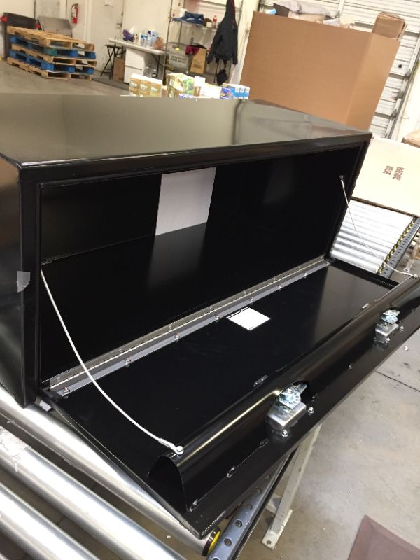 Photo 3 of Buyers Products 1702310 Black Steel Underbody Truck Box with T-Handle Latch, 18 x 18 x 48 Inch
