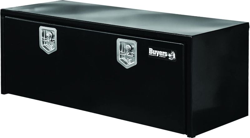 Photo 1 of Buyers Products 1702310 Black Steel Underbody Truck Box with T-Handle Latch, 18 x 18 x 48 Inch
