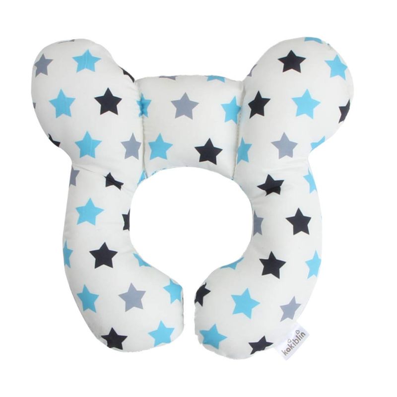 Photo 1 of Baby Travel Pillow for Head and Neck Support Pillow for Pushchair, Car Seat, Travel, (White Star)