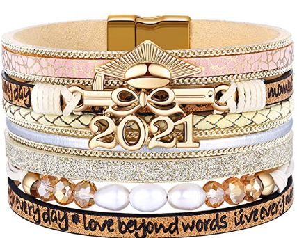 Photo 1 of Graduation Gifts for Her 2021, College High School Graduate Bracelet Gifts for Daughter Best Friend Girls
