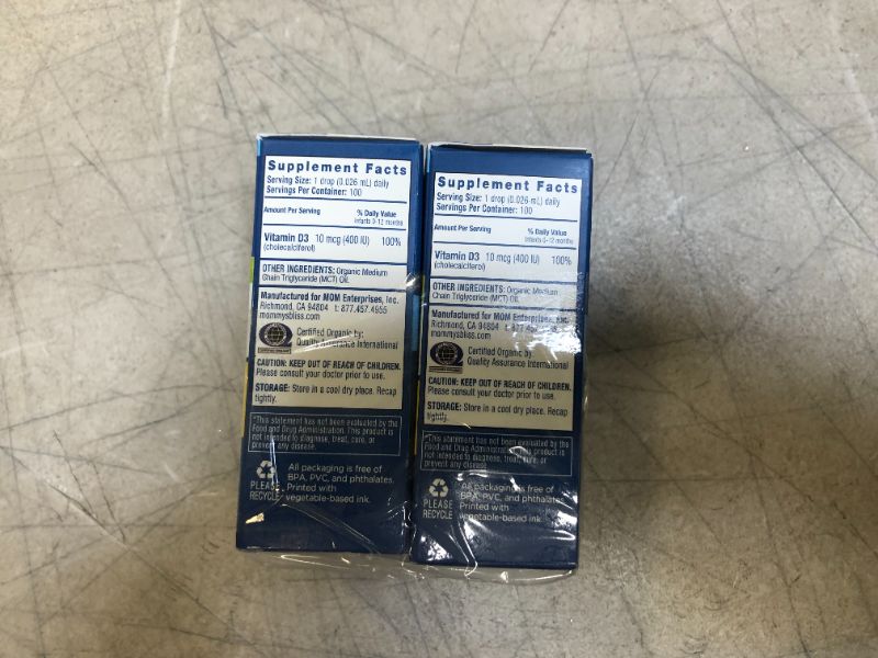 Photo 1 of 2 PK Organic Baby Vitamin D Drops 100 Servings EXP 2/23
