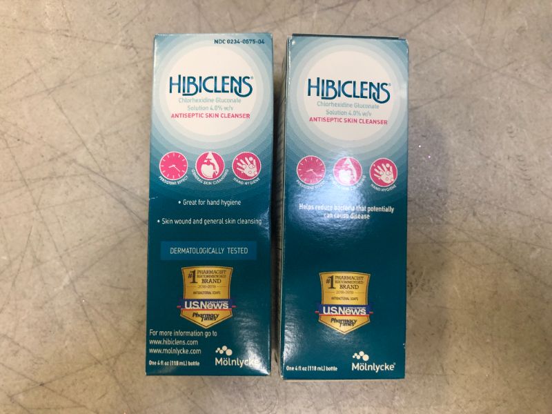 Photo 2 of 2 PK Hibiclens – Antimicrobial and Antiseptic Soap and Skin Cleanser – 4 oz – for Home and Hospital – 4% CHG EXP 2/22
