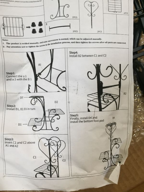 Photo 4 of 3 tier plant stand