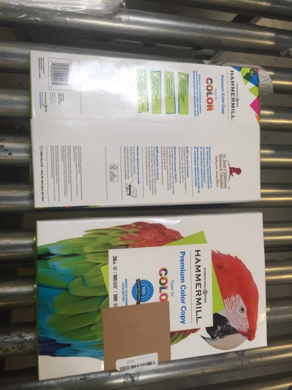 Photo 1 of 2 items Hammermill Paper, Premium Color Copy Paper 8.5 x 11 Paper, Letter Size, 28lb Paper, 100 Bright, 1 Ream / 500 Sheets 102467R Acid Free Paper
