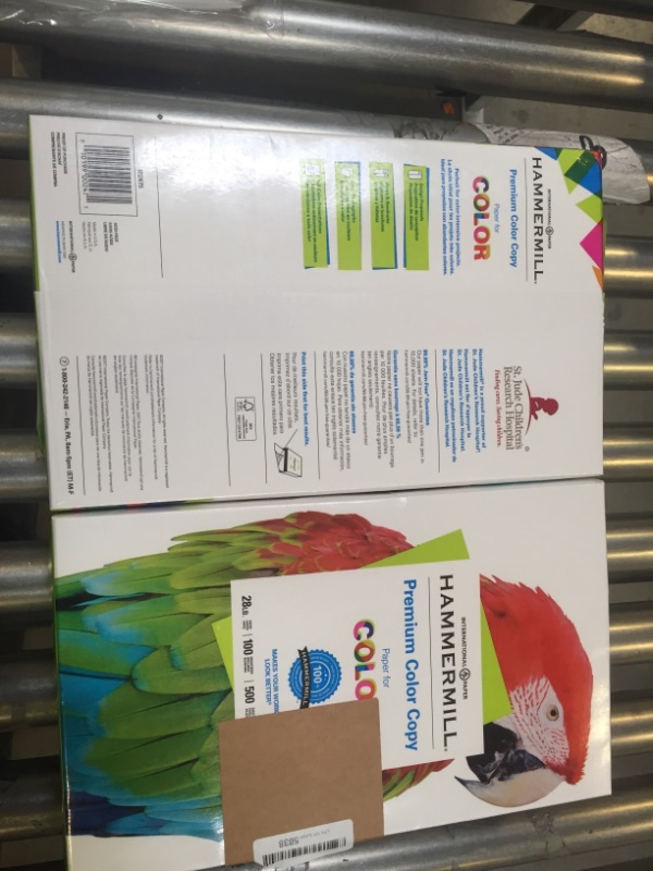 Photo 2 of 2 items Hammermill Paper, Premium Color Copy Paper 8.5 x 11 Paper, Letter Size, 28lb Paper, 100 Bright, 1 Ream / 500 Sheets 102467R Acid Free Paper
