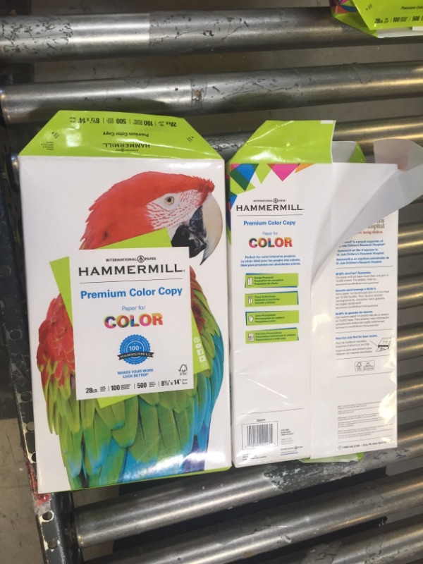 Photo 2 of 2 items Hammermill Paper, Premium Color Copy Paper 8.5 x 11 Paper, Letter Size, 28lb Paper, 100 Bright, 1 Ream / 500 Sheets 102467R Acid Free Paper
