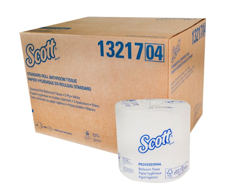 Photo 1 of 
Scott® 100% Recycled Fiber Standard Roll Bathroom Tissue, 80 Rolls 