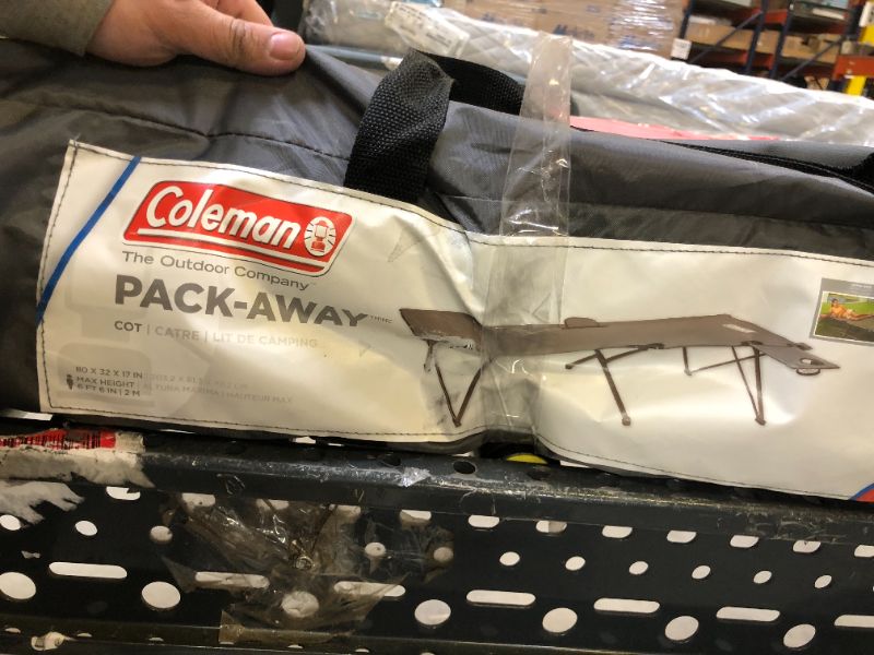 Photo 3 of Coleman Pack-Away Twin Cot with Side Table