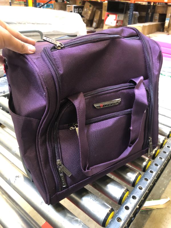 Photo 1 of carry on luggage purple