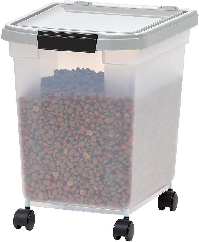 Photo 1 of IRIS USA Airtight Dog Food Storage Container, Cat Food Container, 10 Pound, 25 Pound, or 50 Pound Capacity
