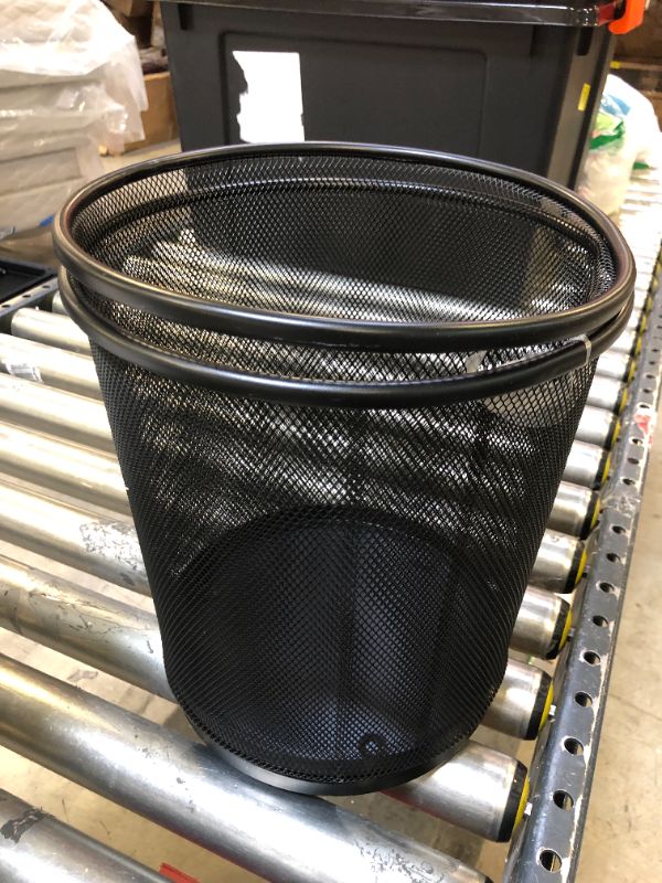 Photo 1 of  BLACK MESH TRASH CAN