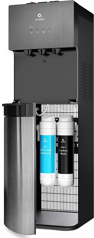 Photo 1 of Avalon A5BLK Self Cleaning Bottleless Water Cooler Dispenser, UL/Energy Star, NSF Certified Filters, Black Stainless Steel, Full Size
FAXCTORY SEALED