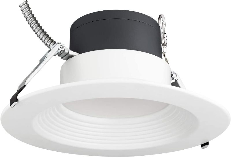 Photo 1 of SUNLITE 87733-SU LED 8-Inch CCT Round Color and Power Tunable Recessed Commercial Grade Light Fixture, Dimmable, Multi Volt, 30K/35K/40K Color Temperature, ETL Listed, Energy Star White Finish
