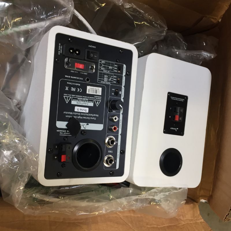 Photo 1 of Donner Studio Monitors 3" Monitor Speakers Desktop, Professional CSR Bluetooth 5.0, 2-Pack Including Studio Audio Monitor Isolation Pads (Dyna3 White)
