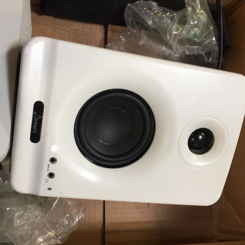 Photo 1 of Donner Studio Monitors 3" Monitor Speakers Desktop, Professional CSR Bluetooth 5.0, 2-Pack Including Studio Audio Monitor Isolation Pads (Dyna3 White)
