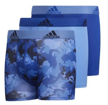 Photo 1 of Boys 4-20 adidas Performance 3-Pack Boxer Briefs, Boy's, Size: Large, Blue
