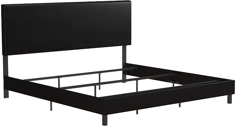 Photo 1 of DHP Janford Upholstered Bed, King, Black
