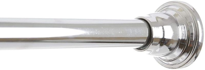 Photo 1 of BINO Tension Shower Curtain Rod - Chrome - 42" to 72" - Adjustable Bathroom Curtain Rod Shower Rod Tension Rod Pole Tension Shower Rod
