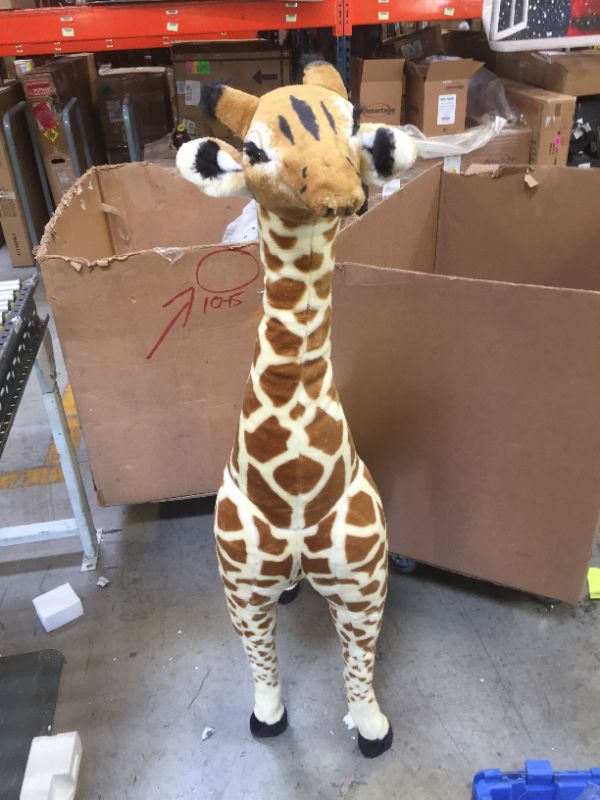 Photo 4 of Melissa & Doug Giant Giraffe - Lifelike Stuffed Animal (over 4 feet tall)
