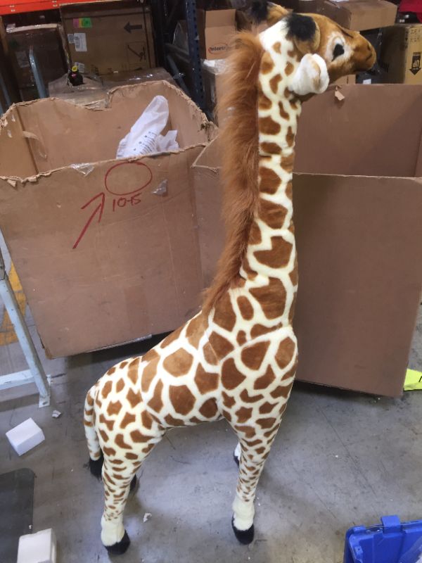 Photo 3 of Melissa & Doug Giant Giraffe - Lifelike Stuffed Animal (over 4 feet tall)
