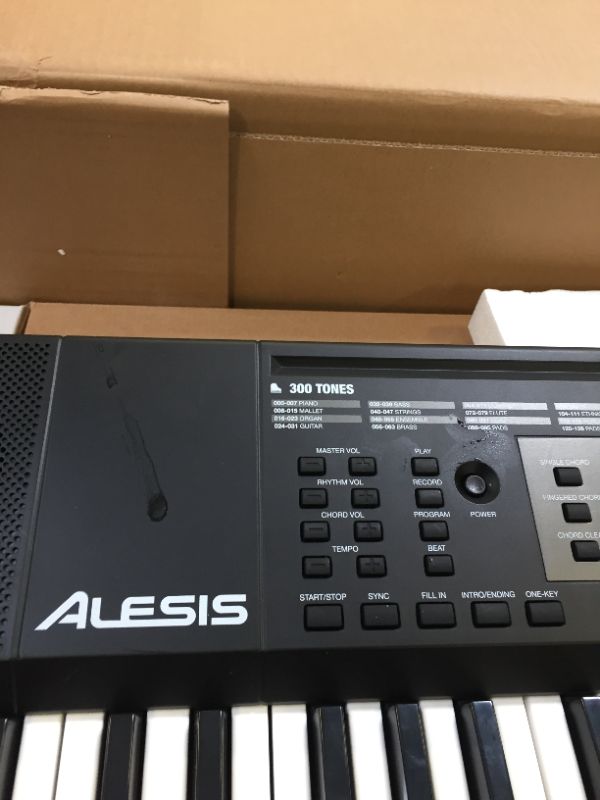 Photo 6 of Alesis Melody 61 Key Keyboard Piano with 300 Sounds, Speakers, Digital Piano Stand, Bench, Headphones, Microphone, Music Lessons and Demo Songs
