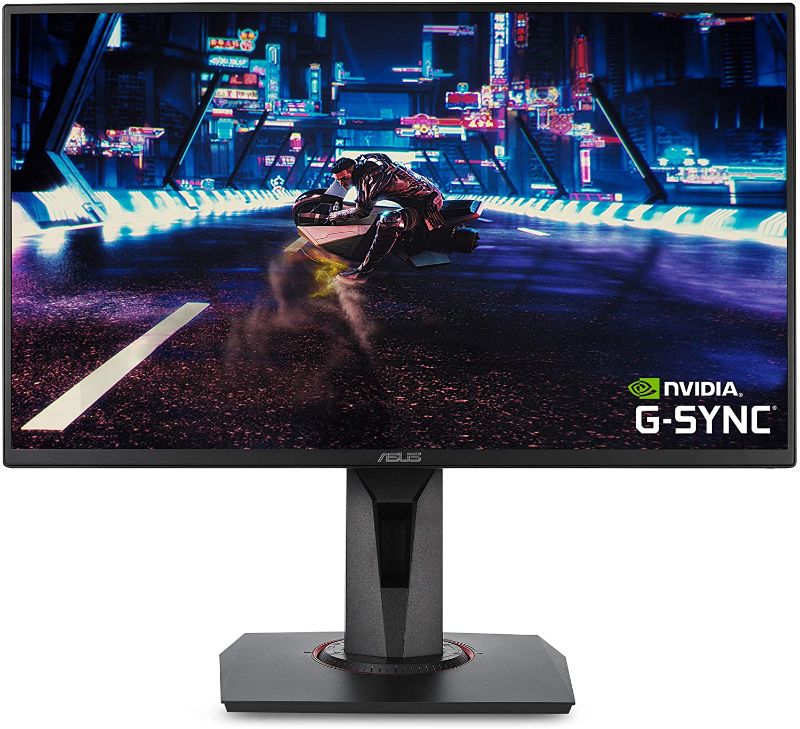 Photo 1 of ASUS 24.5" 1080P Gaming Monitor (VG258QR) - Full HD, 165Hz (Supports 144Hz), 0.5ms, Extreme Low Motion Blur, Speaker, Adaptive-Sync, G-SYNC Compatible, VESA Mountable, DisplayPort, HDMI, DVI-D
