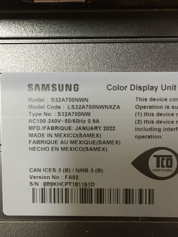 Photo 7 of SAMSUNG 32 Inch 4K UHD Monitor, Computer Monitor, Wide Monitor, HDMI Monitor HDR 10 (1 Billion Colors), 3 Sided Borderless Design, TUV-Certified Intelligent Eye Care, S70A (LS32A700NWNXZA)
