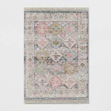 Photo 1 of Geometric Printed Tile Persian Rug - Opalhouse™ size 5'x7'

