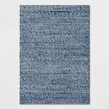 Photo 1 of Chunky Knit Wool Woven Rug - Project 62™ Color Indigo, Size 7'x10'

