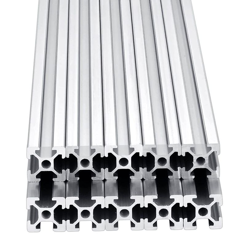 Photo 1 of 10pcs 40 Inch T Slot 2020 Aluminum Extrusion European Standard Anodized Linear Rail for 3D Printer Parts and CNC DIY