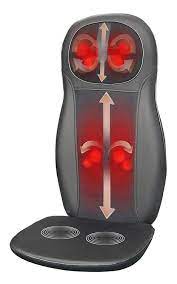 Photo 1 of Zyllion ZMA14 Shiatsu Neck & Back Massager Cushion with Soothing Heat Function And 3 Massage Styles Rolling, Spot, and Kneading (Black) 