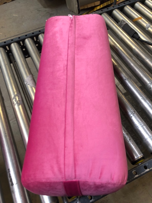 Photo 1 of 10X25 INCH PINK PILLOW WITH CASE. 