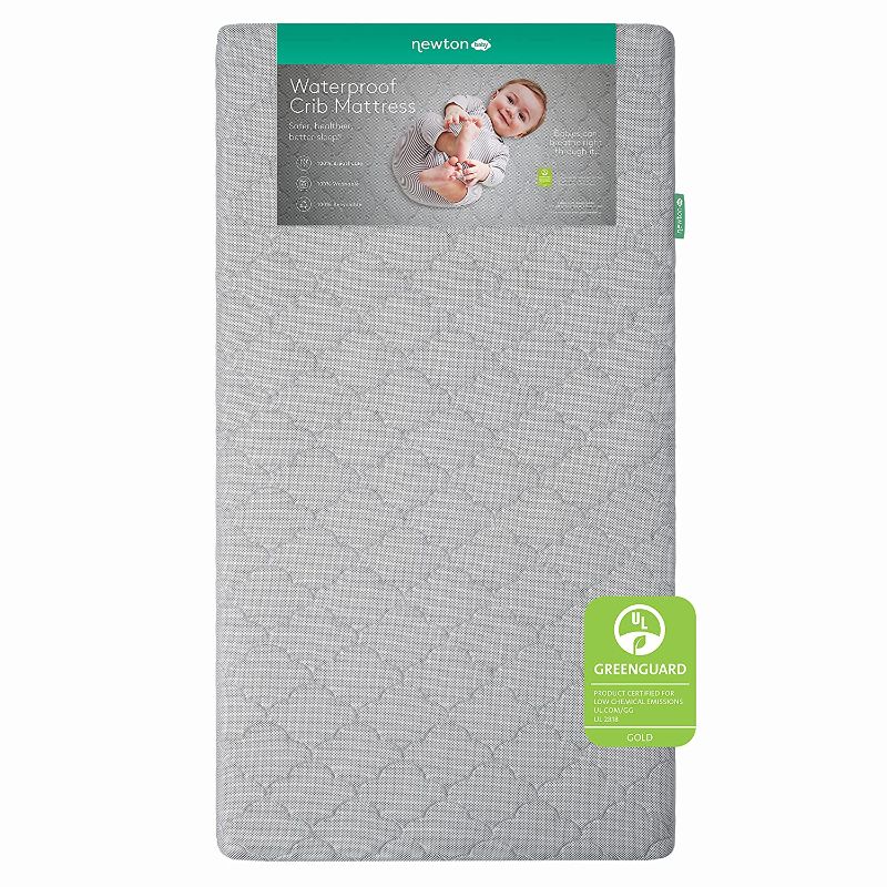 Photo 1 of Newton Baby Crib Mattress and Toddler Bed - Waterproof - 100% Breathable Proven to Reduce Suffocation Risk, 100% Washable, Better Than Organic, 2-Stage Removable Cover -Deluxe 5.5" Thick (Grey)
