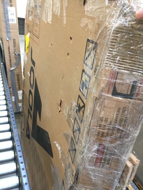 Photo 3 of JOOLA Inside - Professional MDF Indoor Table Tennis Table with Quick Clamp Ping Pong Net and Post Set - 10 Minute Easy Assembly - Ping Pong Table with Single Player Playback Mode
corner damage
