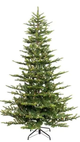 Photo 1 of 6.5 ft. Pre-Lit Incandescent Aspen Green Fir Artificial Christmas Tree with 500 UL Clear Lights
