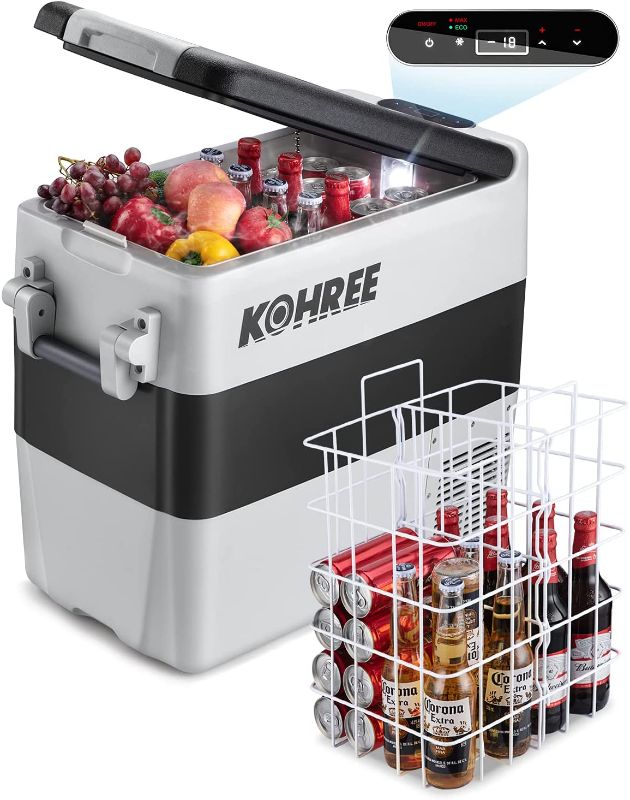 Photo 1 of Kohree 12 Volt Refrigerator Portable Car Fridge 53 Quart (50L) Dual Zone Fast Cooling Freezer (-4?-50?), Travel Electric Coolers for Truck, Vehicles, RV,...
