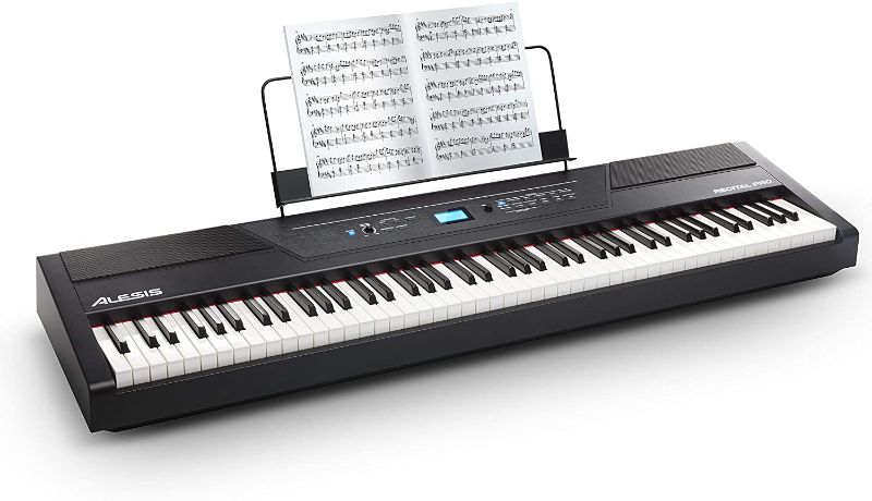 Photo 1 of Alesis Recital Pro | Digital Piano / Keyboard with 88 Hammer Action Keys, 12 Premium Voices, 20W Built-in Speakers, Headphone Output