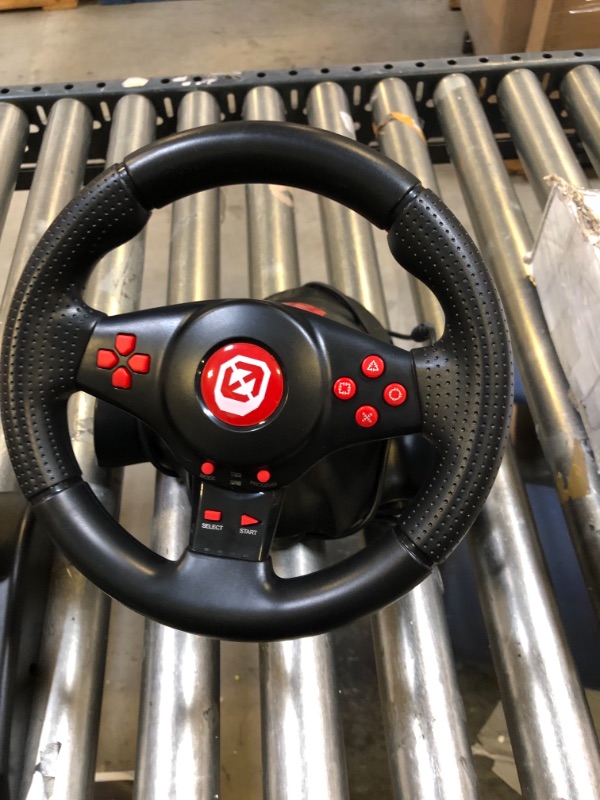 Photo 3 of EVORETRO Super Gaming Steering Wheel with Pedals compatible for Nintendo Switch - Great for Mario Kart 8 - For PC/PS3