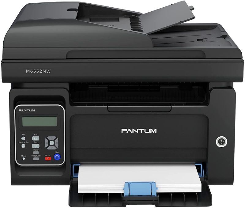 View 1 of Pantum M6552NW All-in-One Wireless Monochrome Laser Printer Home Office - Print Copy Scan, Speed Up to 23 ppm, 50-Sheet ADF, 150 Large Paper Capacity