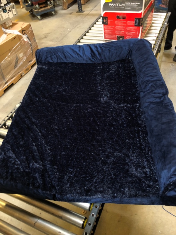Photo 1 of 34X42 INCH BLUE DOG BED WITH SOFT FUR.
