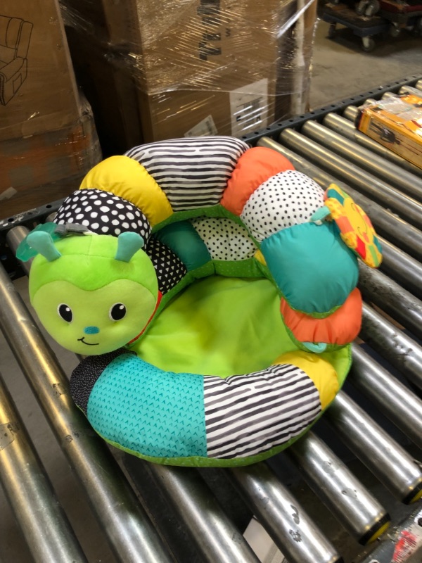 Photo 3 of Infantino Prop-A-Pillar Tummy Time & Seated Support - Pillow Support for Newborn and Older Babies, with Detachable Support Pillow and Toys, for Development of Strong Head and Neck Muscles Green
