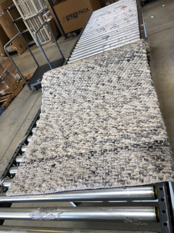 Photo 3 of Chunky Knit Wool Woven Rug - Project 62™ - Size
2'3"x7' Color Gray

