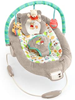 Photo 1 of Bright Starts Winnie the Pooh Dots & Hunny Pots Baby Bouncer with Vibrating Infant Seat, Music & 3 Playtime Toys, 23x19x23 Inch
