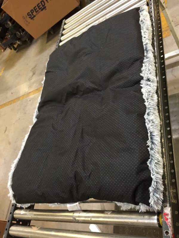 Photo 1 of 32X42" FLUFFY BLUE DOG BED