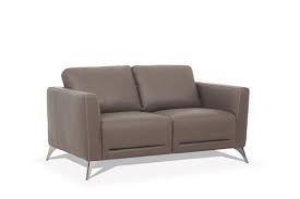 Photo 1 of Acme 55001 Orren ellis akinruntan malaga Mi Place modern taupe top grain leather love seat
