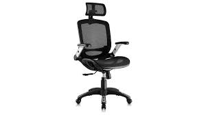 Photo 1 of Gabrylly Ergonomic Mesh Office Chair, High Back Desk Chair - Adjustable Headrest with Flip-Up Arms, Tilt Function, Lumbar Support and PU Wheels, Swivel Computer Task Chair, Grey
