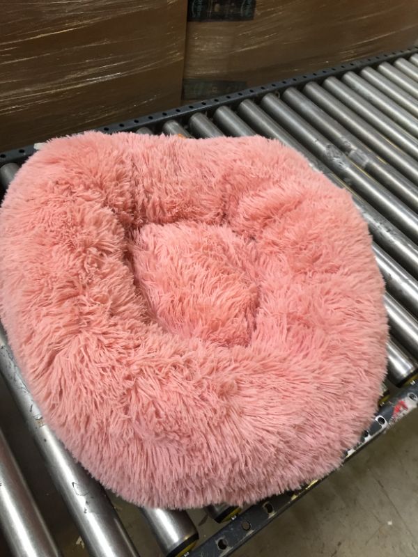 Photo 1 of 24" FLUFFLY PINK PET BED.