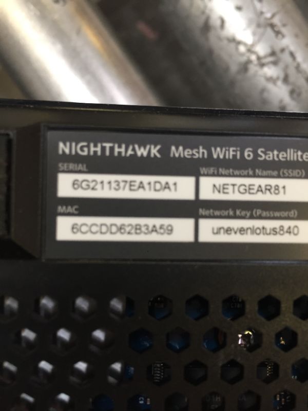 Photo 3 of NETGEAR Nighthawk Tri-Band Whole Home Mesh WiFi 6 Add-on Satellite (MS80) – add up to 2,250 sq. ft. of Coverage
