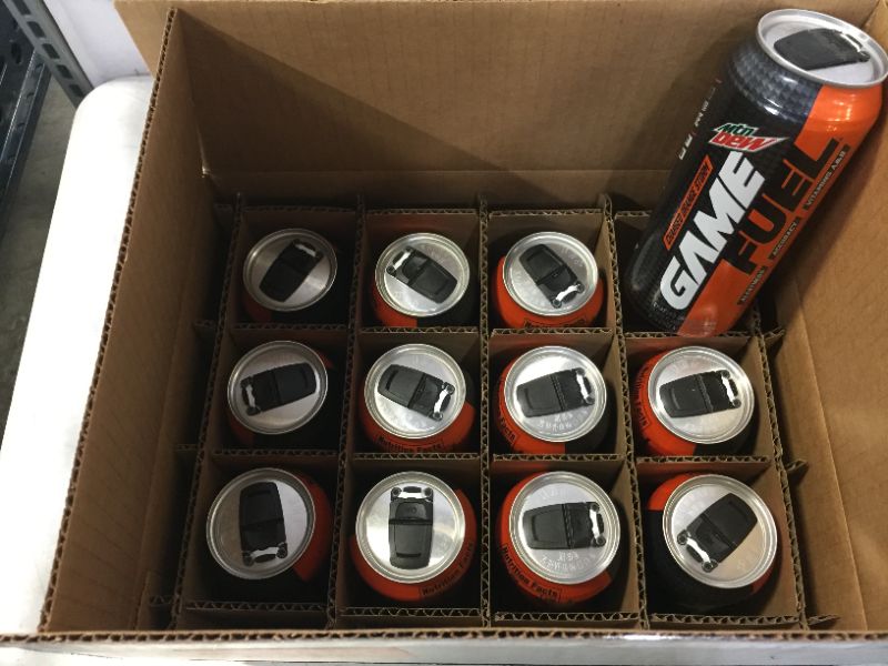 Photo 3 of Mountain Dew Game Fuel, Charged Orange Storm, 16 Fl Oz. Cans (12 Pack) BEST BY 11/23/2021